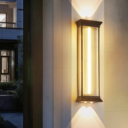 Luminaire Extérieur Applique Murale LED en Acier Inoxydable, Étanche, Design Moderne - Luminous Place