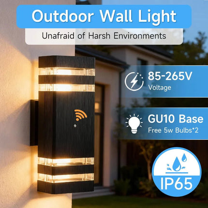 Luminaire Extérieur LED GU10 avec Capteur de Mouvement Étanche IP44 - Luminous Place