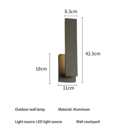 Luminaire Extérieur Applique Murale Aluminium Moderne Étanche IP65, 5 LED - Luminous Place