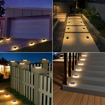 Luminaire Extérieur solaire IP68, lumière blanche chaude, auto ON/OFF pour allée et marches - Luminous Place