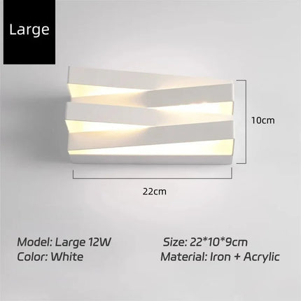 Luminaire Extérieur Applique Murale Carrée LED Moderne en Fer, Lumière Chaude - Luminous Place