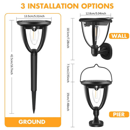 Luminaire Extérieur LED Solaire Étanche 360° pour Jardin et Garage - Luminous Place