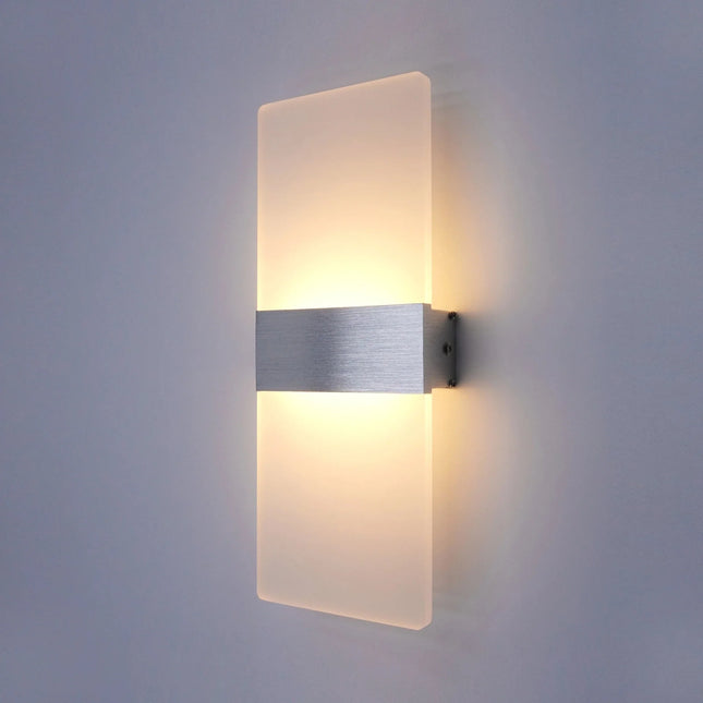 Luminaire Extérieur Applique Murale LED Moderne en Aluminium Acrylique, Lumière Chaude - Luminous Place