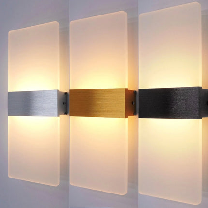 Luminaire Extérieur Applique Murale LED Moderne en Aluminium Acrylique, Lumière Chaude - Luminous Place