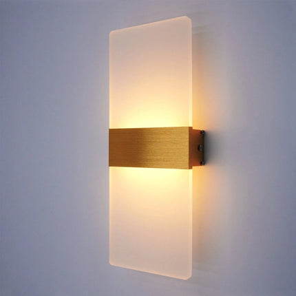 Luminaire Extérieur Applique Murale LED Moderne en Aluminium Acrylique, Lumière Chaude - Luminous Place