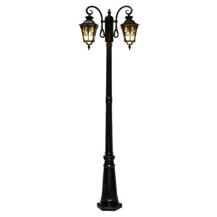 Luminaire Extérieur Lampadaire Villa Style Européen Étanche Double Tête 230 cm - Luminous Place