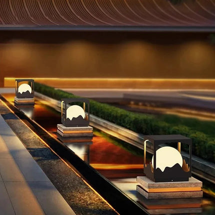 Luminaire Extérieur Colonne Moderne en Acier Inoxydable IP65 pour Jardin et Villa - Luminous Place
