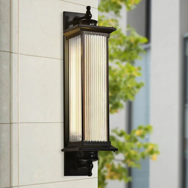 Luminaire Extérieur Moderne LED Étanche en Aluminium et Verre, Lumière Chaude - Luminous Place