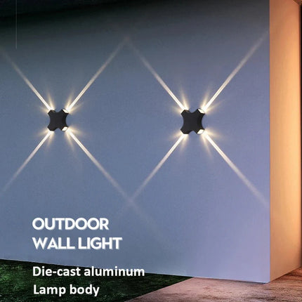 Luminaire Extérieur LED Étanche 12W à 4 Faces en Aluminium, Design Moderne - Luminous Place