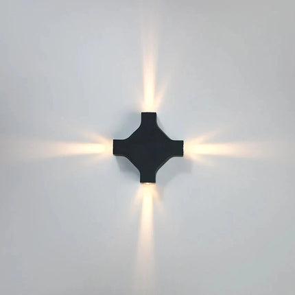 Luminaire Extérieur LED Étanche 12W à 4 Faces en Aluminium, Design Moderne - Luminous Place