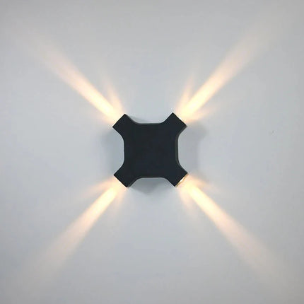 Luminaire Extérieur LED Étanche 12W à 4 Faces en Aluminium, Design Moderne - Luminous Place