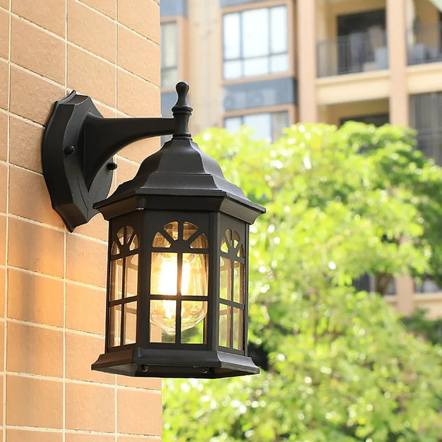 Luminaire Extérieur Applique Murale Rétro Vintage E27 Aluminium Étanche - Luminous Place