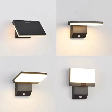 Luminaire Extérieur LED IP65 Étanche Pliable avec Capteur, Lumière Chaude Moderne - Luminous Place
