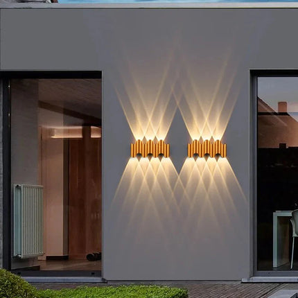 Luminaire Extérieur Applique Murale Moderne en Aluminium Noir IP65 - Luminous Place
