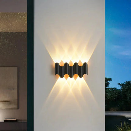 Luminaire Extérieur Applique Murale Moderne en Aluminium Noir IP65 - Luminous Place