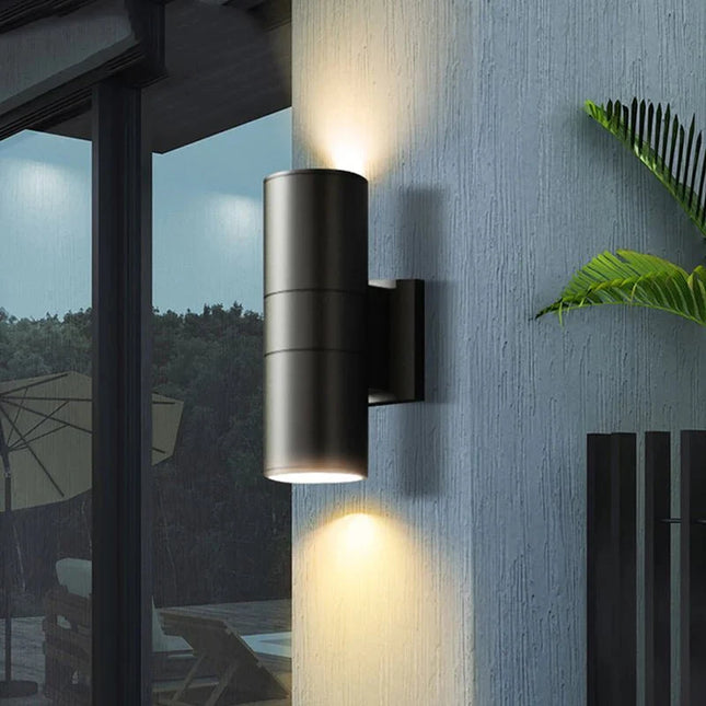Luminaire Extérieur Applique LED Étanche Noir et Gris, Lumière Chaude 6 - 36W - Luminous Place