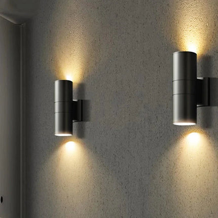Luminaire Extérieur Applique LED Étanche Noir et Gris, Lumière Chaude 6 - 36W - Luminous Place