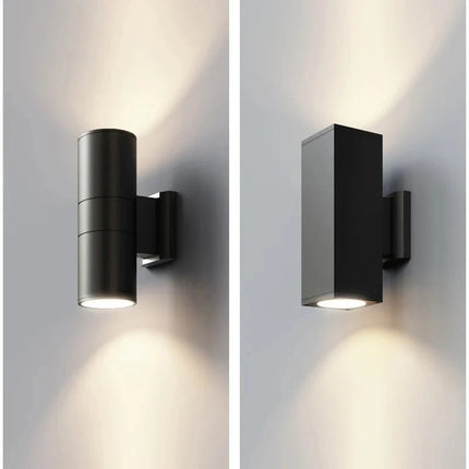 Luminaire Extérieur Applique LED Étanche Noir et Gris, Lumière Chaude 6 - 36W - Luminous Place