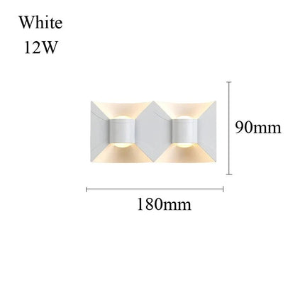 Luminaire Extérieur LED Étanche en Aluminium, Design Nordique Moderne, 6/10/12W, Lumière Chaude ou Blanche, AC 110/220V - Luminous Place