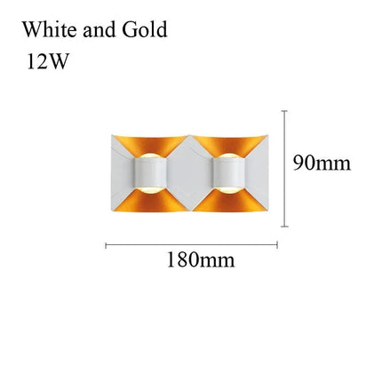 Luminaire Extérieur LED Étanche en Aluminium, Design Nordique Moderne, 6/10/12W, Lumière Chaude ou Blanche, AC 110/220V - Luminous Place