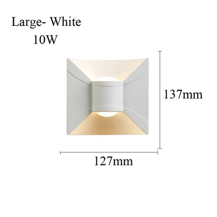 Luminaire Extérieur LED Étanche en Aluminium, Design Nordique Moderne, 6/10/12W, Lumière Chaude ou Blanche, AC 110/220V - Luminous Place