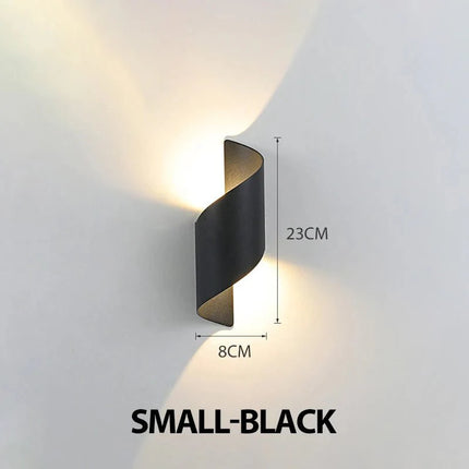Luminaire Extérieur LED IP65 Spirale Design Nordique Lumière Chaude - Luminous Place
