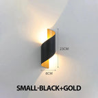 S - Noir Or / Lumière chaude - 1PCS