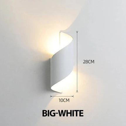 Luminaire Extérieur LED IP65 Spirale Design Nordique Lumière Chaude - Luminous Place