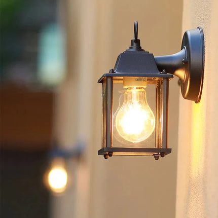 Luminaire Extérieur Vintage E27 en Aluminium et Verre Trempé, Style Européen - Luminous Place