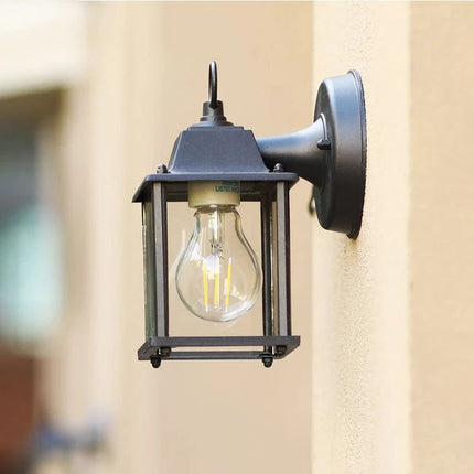 Luminaire Extérieur Vintage E27 en Aluminium et Verre Trempé, Style Européen - Luminous Place