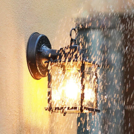 Luminaire Extérieur Vintage E27 en Aluminium et Verre Trempé, Style Européen - Luminous Place