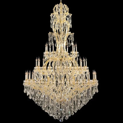 Lustre moderne en cristal à LED forme bougie pour hall et salon