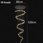 50 Tête(s) / Variateur à distance Télécommande / Corps de lampe argenté