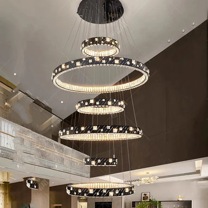 Lustre moderne en cristal et ferronnerie, éclairage LED intérieur chaleureux