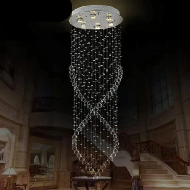 Lustre moderne en cristal K9 LED pour cuisine et salle à manger