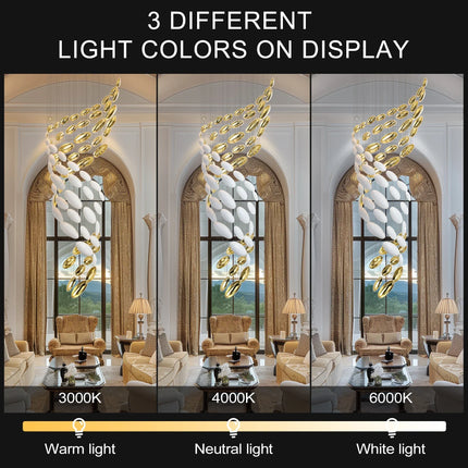 Lustre moderne en fer style ciel étoilé pour halls et boutiques