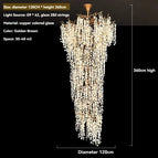 de Diamètre 120xH360cm / Lumière Blanche