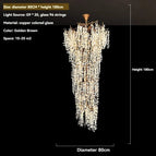 de Diamètre 80xH180cm / Lumière chaude
