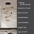 4 Cercle 80cm / Lumière Naturellle / Or