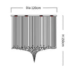 Diamètre120xH150cm / Gradient Bleu - / Lumière Naturellle
