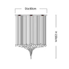 Diamètre80xH150cm / Gradient Bleu - / Lumière Naturellle