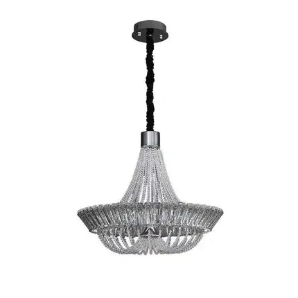 Lustre suspension en cristal américain chrome doré pour salon et restaurant