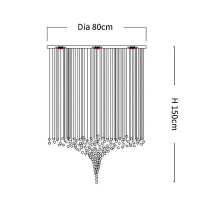 Lustre LED moderne en cristal pour escalier et salon, lumière chaude