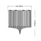 Diamètremètre 100xH150cm / Transparent - / Lumière chaude