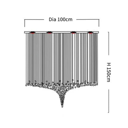 Lustre LED moderne en cristal pour escalier et salon, lumière chaude