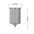 Diamètremètre 60xH150cm / Transparent - / Lumière chaude