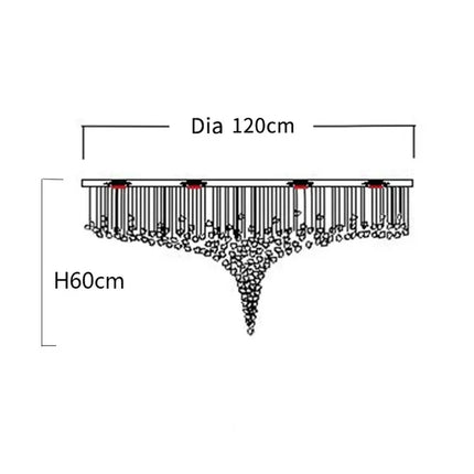 Lustre LED moderne en cristal pour escalier et salon, lumière chaude