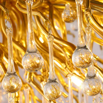 Lustre suspendu en cristal moderne américain pour salon et salle à manger