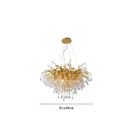 Lustre suspendu en cristal moderne américain pour salon et salle à manger