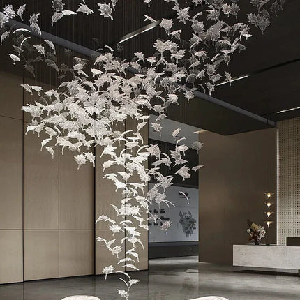 Lustre suspendu en cristal moderne pour salon, salle à manger et hôtel
